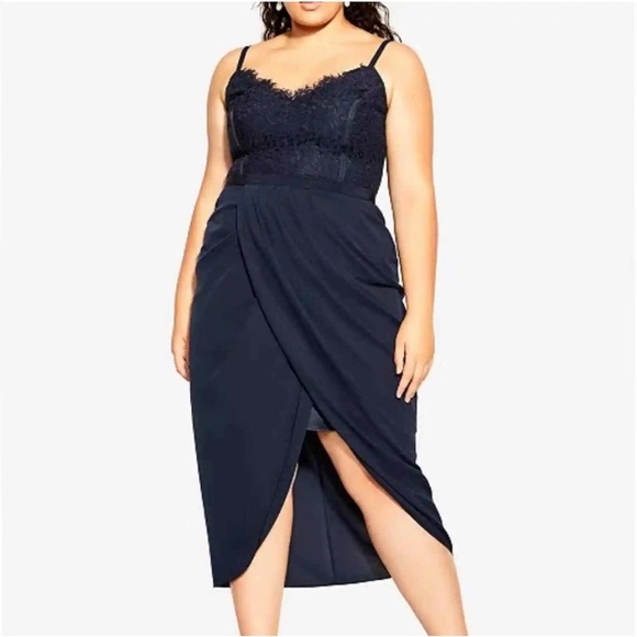 City Chic Dresses & Skirts - City Chic Plus Size 24 Lace Touch Dress Cocktail Party Wedding Guest